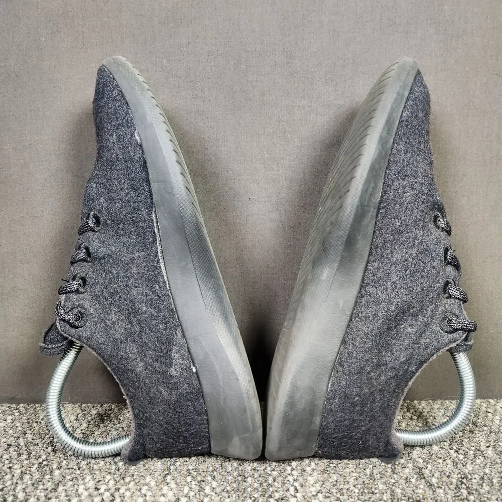 Allbirds Wool Runners Womens 8 Black Gray Sneakers Athletic Classic Casual Shoes